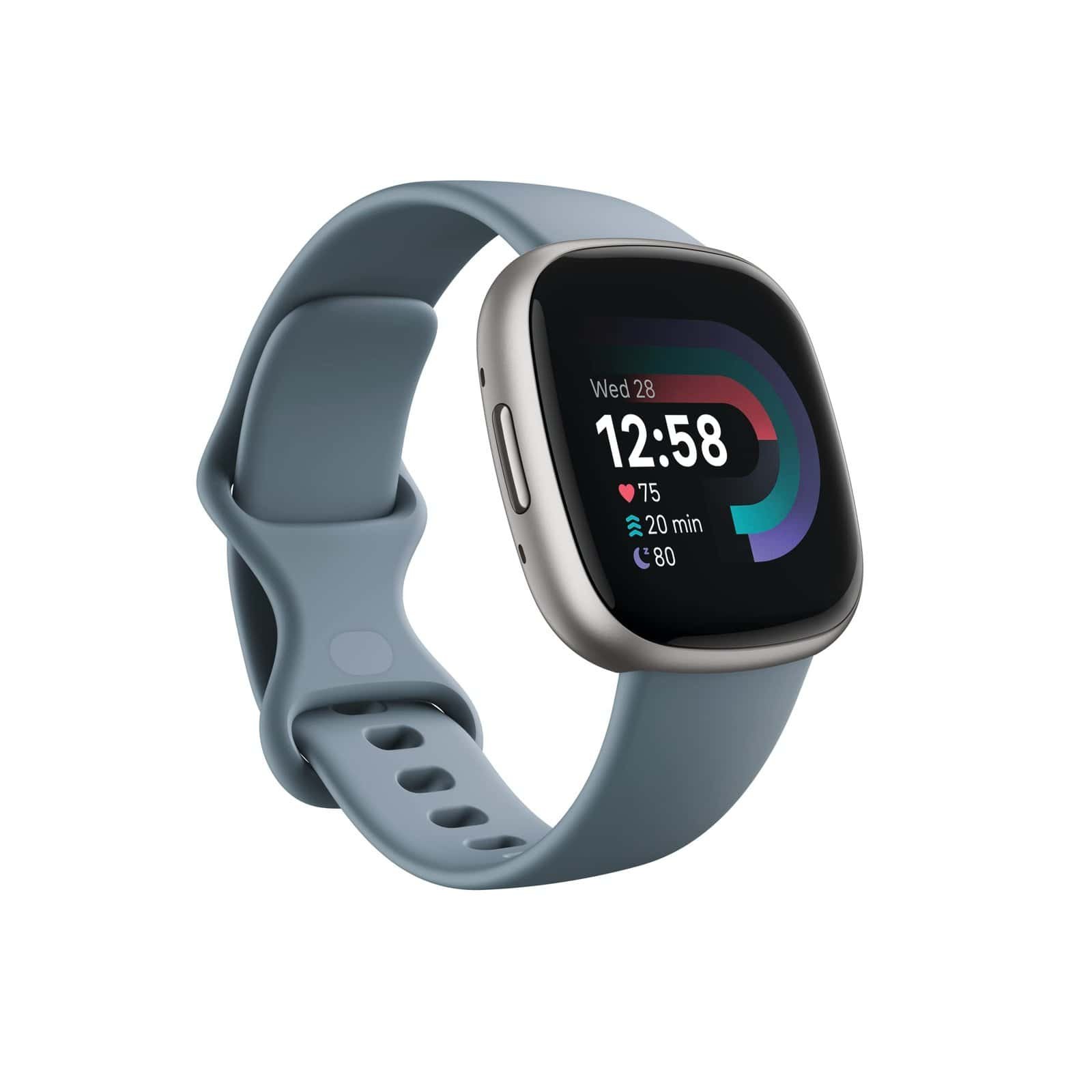 Fitbit Charge 6 showing sleep tracking data.